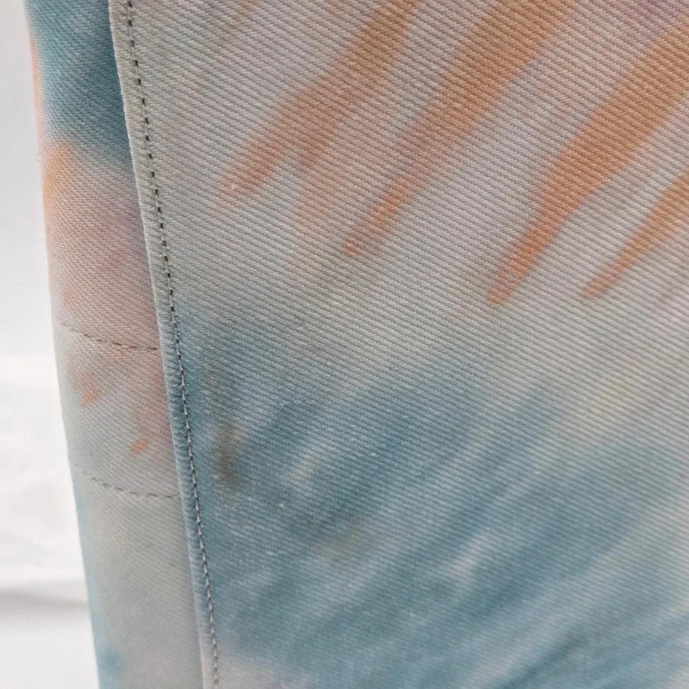 Coach NEW Rainbow Tie Dye Cargo Tote Bag CU128 Canvas‎ 2-Way Purse - Picture 7 of 9